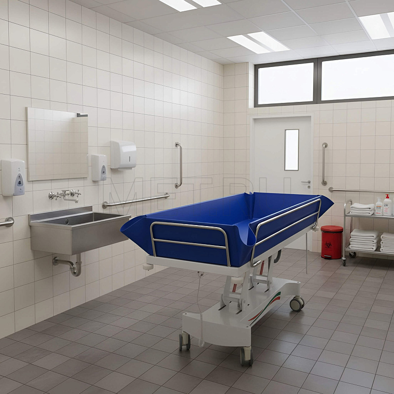 МЕТ E-POOL II  Тележка-каталка для мытья пациентов с электроприводом от производителя